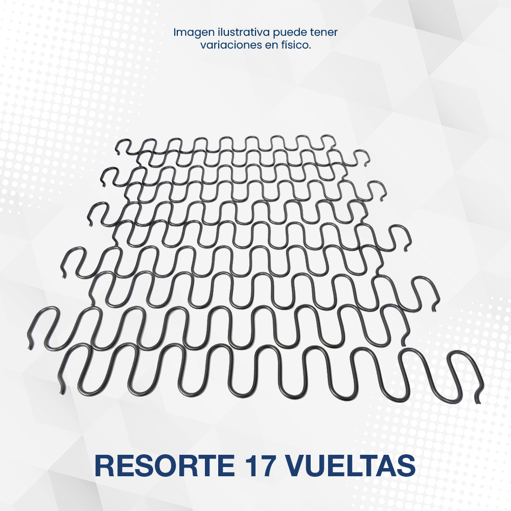 Resorte de 17 vueltas